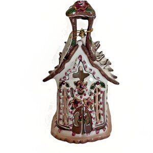 Blue Sky Christmas Clayworks Heather Goldminc Gingerbread Church VTG 2002 NEW